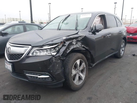 2014 Acura MDX with VIN 5FRYD3H27EB009798, listed as a IAAI auction lot 41884852 with 124,318 mi miles. Bid and sale history available at carsss.com. Image 20.