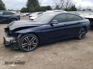 2019 BMW 4 Series 440i xDrive with VIN WBA4J7C54KBM76593, listed as a Copart auction lot 80133444 with 50,030 mi miles and Salvage Title. Bid and sale history available at carsss.com. Image 1.