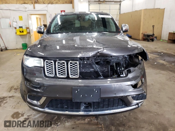 2019 Jeep Grand Cherokee Summit with VIN 1C4RJFJG9KC841268, listed as a Copart auction lot 81708494 with 29,212 mi miles and Salvage title. Bid and sale history available at DreamBid. Image 5.