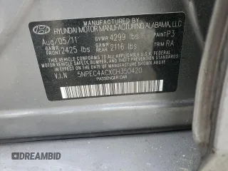 2012 Hyundai Sonata Limited with VIN 5NPEC4ACXCH350420, listed as a Copart auction lot 51709535 with 268,809 mi miles and Salvage Title. Bid and sale history available at carsss.com. Image 15.