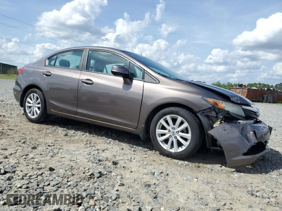 2012 Honda Civic EX-L with VIN 2HGFB2F92CH572839, listed as a Copart auction lot 51507805 with 95,881 mi miles and Salvage Title. Bid and sale history available at DreamBid. Image 4.