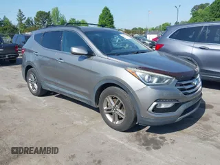 2017 Hyundai Santa Fe Sport 2.4L with VIN 5NMZU3LB9HH001167, listed as a IAAI auction lot 42061866 with 144,441 mi miles. Bid and sale history available at carsss.com. Image 1.