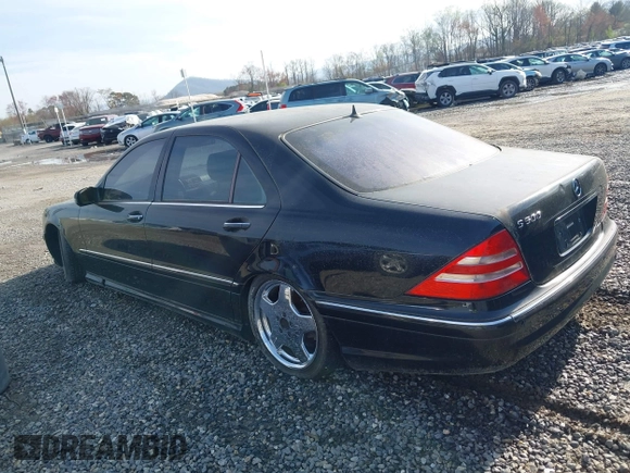 2001 Mercedes-Benz S-Class with VIN WDBNG75J91A161971, listed as a IAAI auction lot 41923964 with 1 mi miles. Bid and sale history available at carsss.com. Image 3.