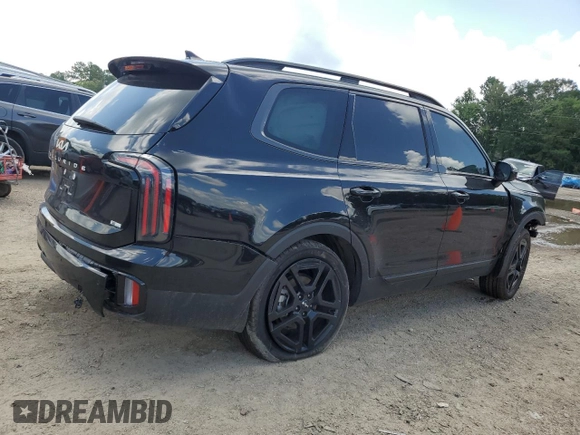 2024 Kia Telluride SX Prestige X-Line with VIN 5XYP5DGC7RG544378, listed as a Copart auction lot 60993945 with 7,158 mi miles and Salvage title. Bid and sale history available at DreamBid. Image 3.