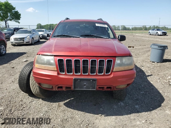 2002 Jeep Grand Cherokee Limited with VIN 1J4GW58N82C182603, listed as a Copart auction lot 57464295 with 240,179 mi miles and Salvage title. Bid and sale history available at DreamBid. Image 5.