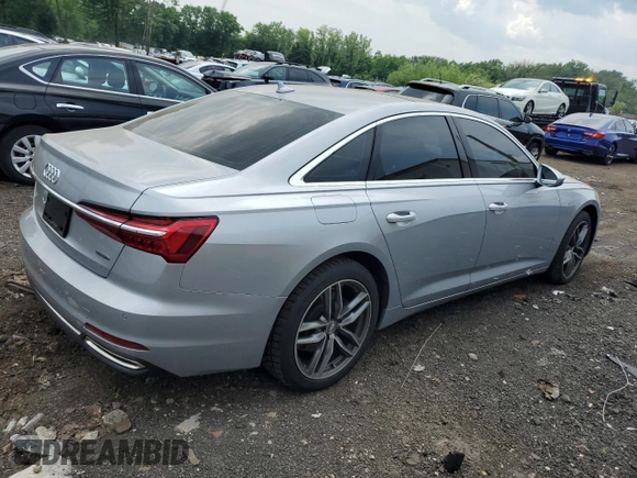 2019 Audi A6 Premium with VIN WAUD8AF24KN129211, listed as a Copart auction lot 59835875 with 56,105 mi miles and Salvage title. Bid and sale history available at DreamBid. Image 3.