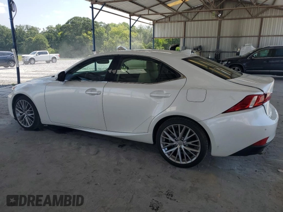 2014 Lexus IS 250 with VIN JTHBF1D23E5003010, listed as a Copart auction lot 63061165 with 88,017 mi miles and Salvage title. Bid and sale history available at DreamBid. Image 2.