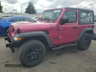 2022 Jeep Wrangler Sport with VIN 1C4HJXAG7NW147909, listed as a Copart auction lot 73051454 with 21,707 mi miles and Salvage Title. Bid and sale history available at DreamBid. Image 1.