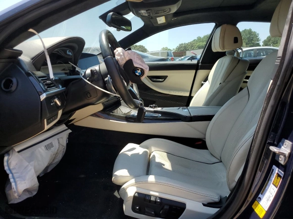 2019 BMW 6 Series 650i with VIN WBA6D4C54KGA01093, listed as a Copart auction lot 61496984 with 23,951 mi miles and Salvage Title. Bid and sale history available at carsss.com. Image 7.