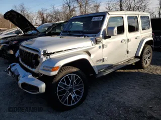 2024 Jeep Wrangler High Altitude z VIN 1C4RJXU67RW114745, wystawiony jako Copart lot #89111905 z przebiegiem 11 205 mil mil oraz Szkoda całkowita • Salvage title. Historia ofert i sprzedaży dostępna na DreamBid. Obrazek 1.