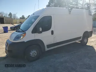 2019 Ram ProMaster Cargo with VIN 3C6TRVDG1KE505604, listed as a Copart auction lot 49162325 with 159,817 mi miles and Salvage Title. Bid and sale history available at DreamBid. Image 1.
