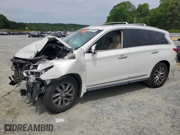 2014 Infiniti QX60 with VIN 5N1AL0MM8EC550069, listed as a Copart auction lot 54304285 with 175,410 mi miles and Salvage Title. Bid and sale history available at DreamBid. Image 1.