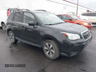 2018 Subaru Forester Premium with VIN JF2SJGEC4JH581718, listed as a IAAI auction lot 41988454 with 76,376 mi miles. Bid and sale history available at carsss.com. Image 1.