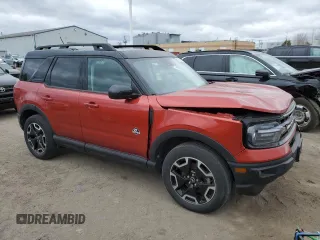 2023 Ford Bronco Sport Outer Banks z VIN 3FMCR9C68PRD33978, wystawiony jako Copart lot #51992395 z przebiegiem 37 133 mil mil oraz Czysty tytuł • Clean title. Historia ofert i sprzedaży dostępna na DreamBid. Obrazek 4.