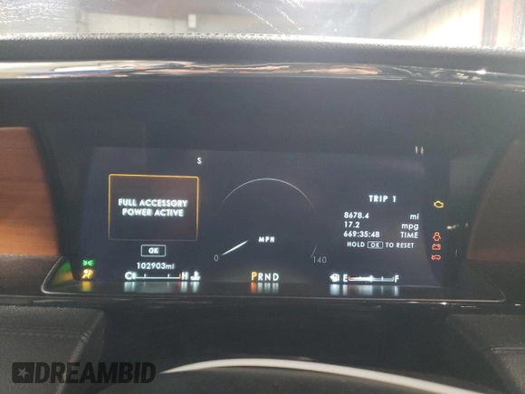 2019 Lincoln Navigator Reserve with VIN 5LMJJ2LT5KEL17211, listed as a Copart auction lot 47668475 with 102,903 mi miles and Salvage title. Bid and sale history available at DreamBid. Image 9.