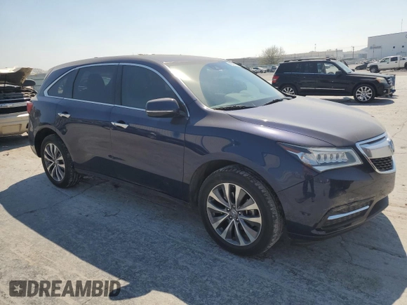 2016 Acura MDX w/Tech with VIN 5FRYD4H40GB012102, listed as a Copart auction lot 48935115 with 94,715 mi miles and Salvage Title. Bid and sale history available at carsss.com. Image 4.
