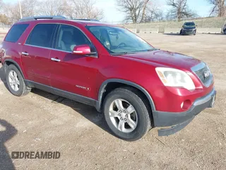 2008 GMC Acadia SLT2 with VIN 1GKEV33728J281407, listed as a IAAI auction lot 41902837 with 212,076 mi miles and . Bid and sale history available at DreamBid. Image 1.