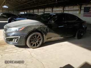 2014 Kia Optima SXL Turbo with VIN 5XXGR4A65EG277764, listed as a Copart auction lot 57944285 with 170,707 mi miles and Salvage title. Bid and sale history available at DreamBid. Image 1.