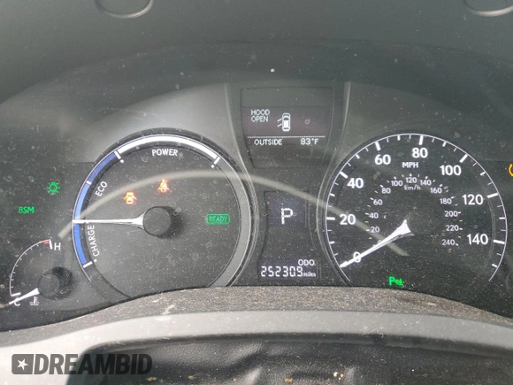 2014 Lexus RX 450h with VIN JTJZB1BA1E2413549, listed as a Copart auction lot 63016085 with 252,309 mi miles and Clean title. Bid and sale history available at DreamBid. Image 9.