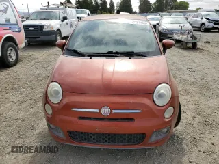 2012 FIAT 500 Sport with VIN 3C3CFFBR6CT102988, listed as a Copart auction lot 60181465 with 132,512 mi miles and Clean title. Bid and sale history available at DreamBid. Image 5.