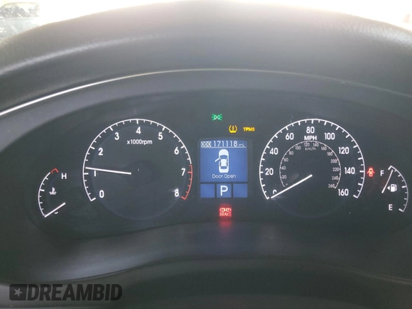 2013 Hyundai Genesis 3.8L with VIN KMHGC4DD2DU226061, listed as a Copart auction lot 67978194 with 171,118 mi miles and Salvage Title. Bid and sale history available at carsss.com. Image 9.