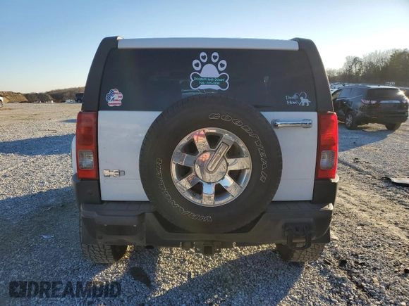 2007 Hummer H3 SUV with VIN 5GTDN13E078148668, listed as a Copart auction lot 85303204 with 221,115 mi miles and Salvage Title. Bid and sale history available at DreamBid. Image 6.