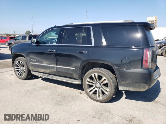 2017 GMC Yukon Denali with VIN 1GKS1CKJ5HR363368, listed as a Copart auction lot 46167715 with 134,515 mi miles and Salvage Title. Bid and sale history available at carsss.com. Image 2.