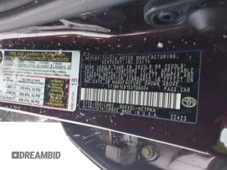 2014 Toyota Avalon Limited with VIN 4T1BK1EB1EU106004, listed as a IAAI auction lot 41341771 with 86,608 mi miles and . Bid and sale history available at DreamBid. Image 9.