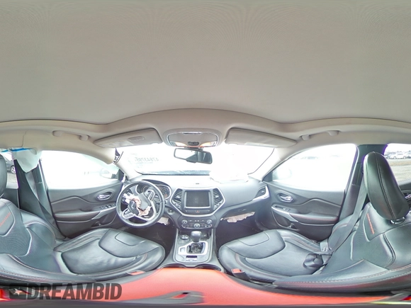2017 Jeep Cherokee Trailhawk L Plus with VIN 1C4PJMBS2HW651480, listed as a Copart auction lot 47843795 with 96,842 mi miles and Salvage Title. Bid and sale history available at carsss.com. Image 13.