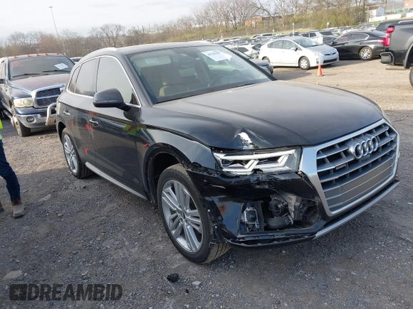 2019 Audi Q5 Prestige with VIN WA1CNAFY2K2055259, listed as a IAAI auction lot 41761227 with 48,983 mi miles. Bid and sale history available at carsss.com. Image 1.