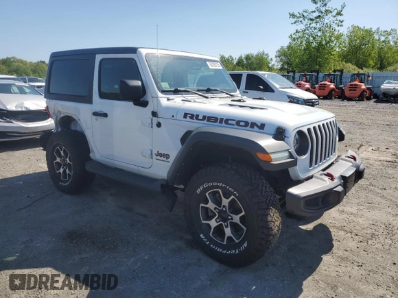 2021 Jeep Wrangler Rubicon with VIN 1C4HJXCG2MW660738, listed as a Copart auction lot 56293735 with 89,681 mi miles and Salvage title. Bid and sale history available at DreamBid. Image 4.
