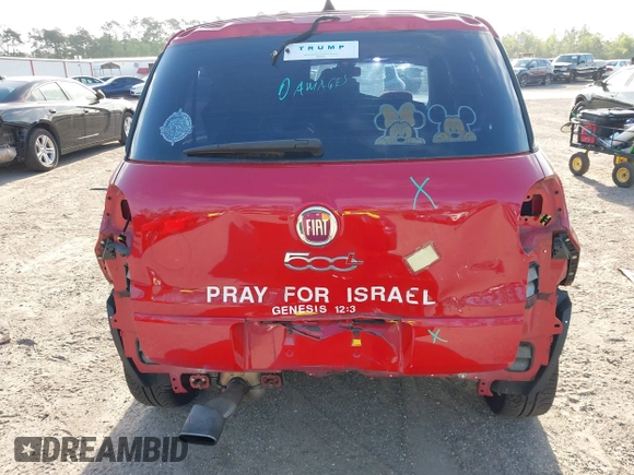 2015 FIAT 500L Pop with VIN ZFBCFAAH0FZ031648, listed as a IAAI auction lot 41971968 with 91,748 mi miles. Bid and sale history available at carsss.com. Image 6.