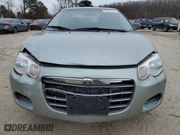 2005 Chrysler Sebring Touring with VIN 1C3EL56R65N622875, listed as a Copart auction lot 41387775 with 61,253 mi miles and Salvage title. Bid and sale history available at DreamBid. Image 5.