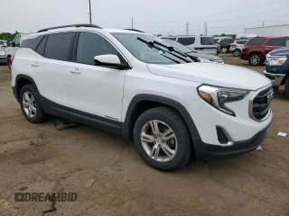 2019 GMC Terrain SLE with VIN 3GKALTEV5KL347979, listed as a Copart auction lot 60926995 with 64,389 mi miles and Clean title. Bid and sale history available at DreamBid. Image 4.