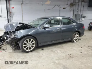 2008 Acura TSX Nav with VIN JH4CL96978C000357, listed as a Copart auction lot 49655195 with 0 mi miles and Salvage Title. Bid and sale history available at carsss.com. Image 1.