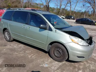 2009 Toyota Sienna CE with VIN 5TDZK23C59S262478, listed as a IAAI auction lot 41588779 with 161,082 mi miles. Bid and sale history available at carsss.com. Image 1.