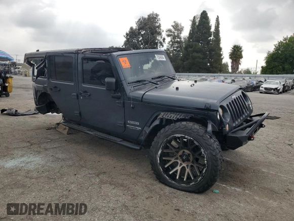 2018 Jeep Wrangler JK Unlimited Sport S with VIN 1C4BJWDG0JL871139, listed as a Copart auction lot 76546464 with 82,164 mi miles and Salvage Title. Bid and sale history available at carsss.com. Image 4.