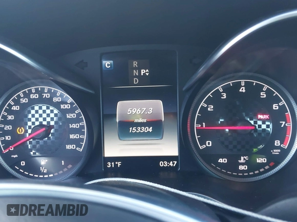 2016 Mercedes-Benz C 450 AMG with VIN 55SWF6EB5GU109859, listed as a IAAI auction lot 41574781 with 153,304 mi miles and . Bid and sale history available at carsss.com. Image 7.