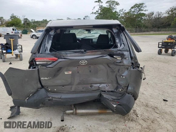 2020 Toyota RAV4 LE with VIN 2T3H1RFV7LC057708, listed as a Copart auction lot 45990235 with 68,924 mi miles and Non Repairable. Bid and sale history available at DreamBid. Image 6.