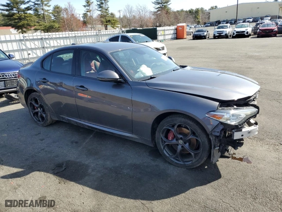 2017 Alfa Romeo Giulia Ti with VIN ZARFAEEN0H7541065, listed as a Copart auction lot 51495045 with 60,992 mi miles and Salvage Title. Bid and sale history available at carsss.com. Image 4.