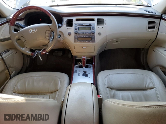 2008 Hyundai Azera Limited with VIN KMHFC46F48A289647, listed as a Copart auction lot 59970365 with 163,234 mi miles and Salvage title. Bid and sale history available at DreamBid. Image 8.