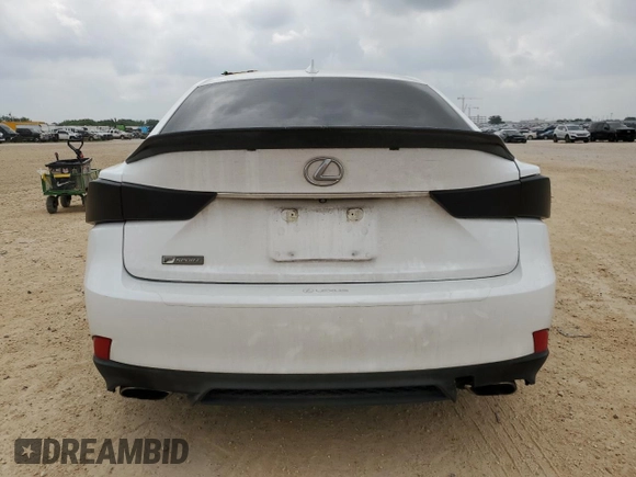 2017 Lexus IS 200t with VIN JTHBA1D22H5059524, listed as a Copart auction lot 55032505 with 100,807 mi miles and Salvage title. Bid and sale history available at DreamBid. Image 6.