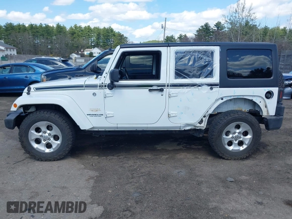 2015 Jeep Wrangler Unlimited Sahara with VIN 1C4HJWEG6FL556460, listed as a IAAI auction lot 42066648 with 54,747 mi miles. Bid and sale history available at carsss.com. Image 15.