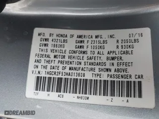 2017 Honda Accord Sedan Sport with VIN 1HGCR2F53HA013608, listed as a IAAI auction lot 41786509 with 85,070 mi miles. Bid and sale history available at carsss.com. Image 9.