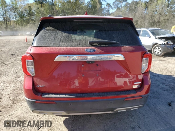 2020 Ford Explorer XLT with VIN 1FMSK7DH3LGB93070, listed as a Copart auction lot 49974945 with 0 mi miles and Salvage Title. Bid and sale history available at carsss.com. Image 6.