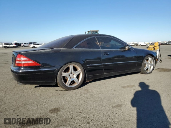 2002 Mercedes-Benz CL 500/600 z VIN WDBPJ75J32A023824, wystawiony jako Copart lot #77254134 z przebiegiem 187 807 mil mil oraz Szkoda całkowita • Salvage title. Historia ofert i sprzedaży dostępna na DreamBid. Obrazek 3.