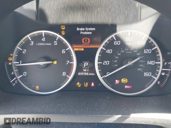 2019 Acura ILX Premium with VIN 19UDE2F73KA009244, listed as a IAAI auction lot 42283316 with 39,784 mi miles and . Bid and sale history available at DreamBid. Image 7.