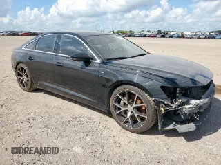 2019 Audi A6 Prestige with VIN WAUM2AF28KN038671, listed as a Copart auction lot 61748845 with 88,718 mi miles and Salvage title. Bid and sale history available at DreamBid. Image 4.