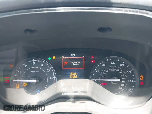 2022 Subaru Impreza Premium с VIN 4S3GTAD68N3727547, выставлен на аукционе IAAI как лот 42026100 с пробегом 58 672 миль миль и . История ставок и продаж доступна на DreamBid. Изображение 7.