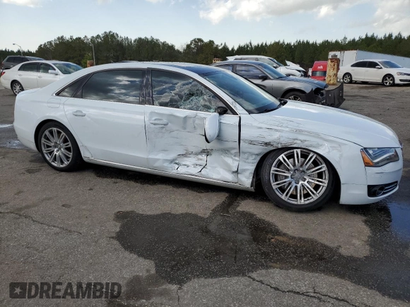 2013 Audi A8 L 4.0L with VIN WAUR2AFD2DN012478, listed as a Copart auction lot 49733565 with 115,323 mi miles and Salvage Title. Bid and sale history available at carsss.com. Image 4.